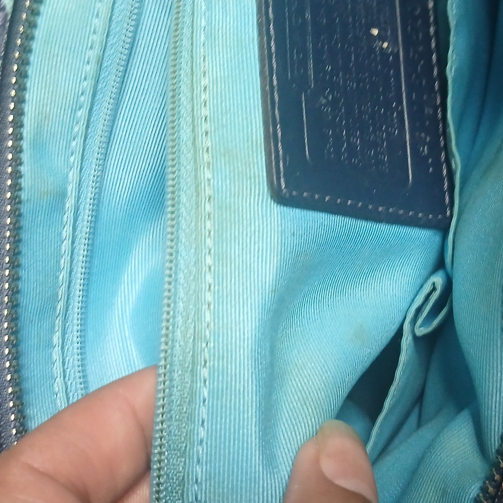 Coach Colorful Monogram Tote Bag - Picture 9 of 16
